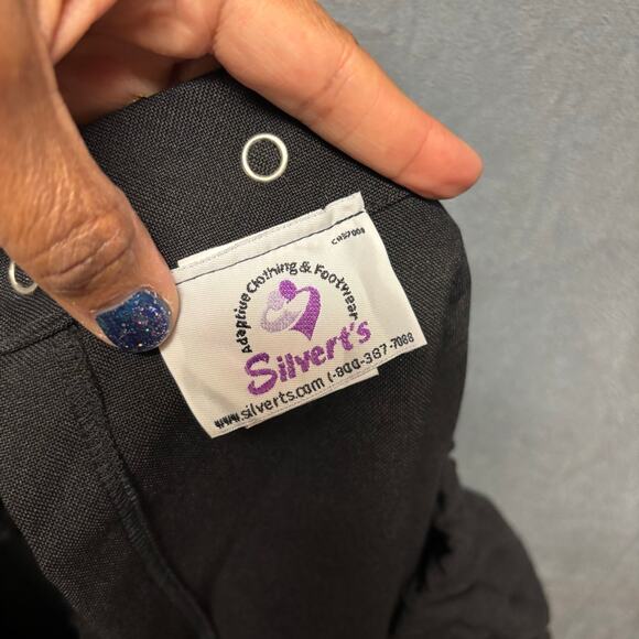 Silverts Adaptive Pants Black Easy Access Open Back Disabled Senior Clothing - Picture 13 of 16